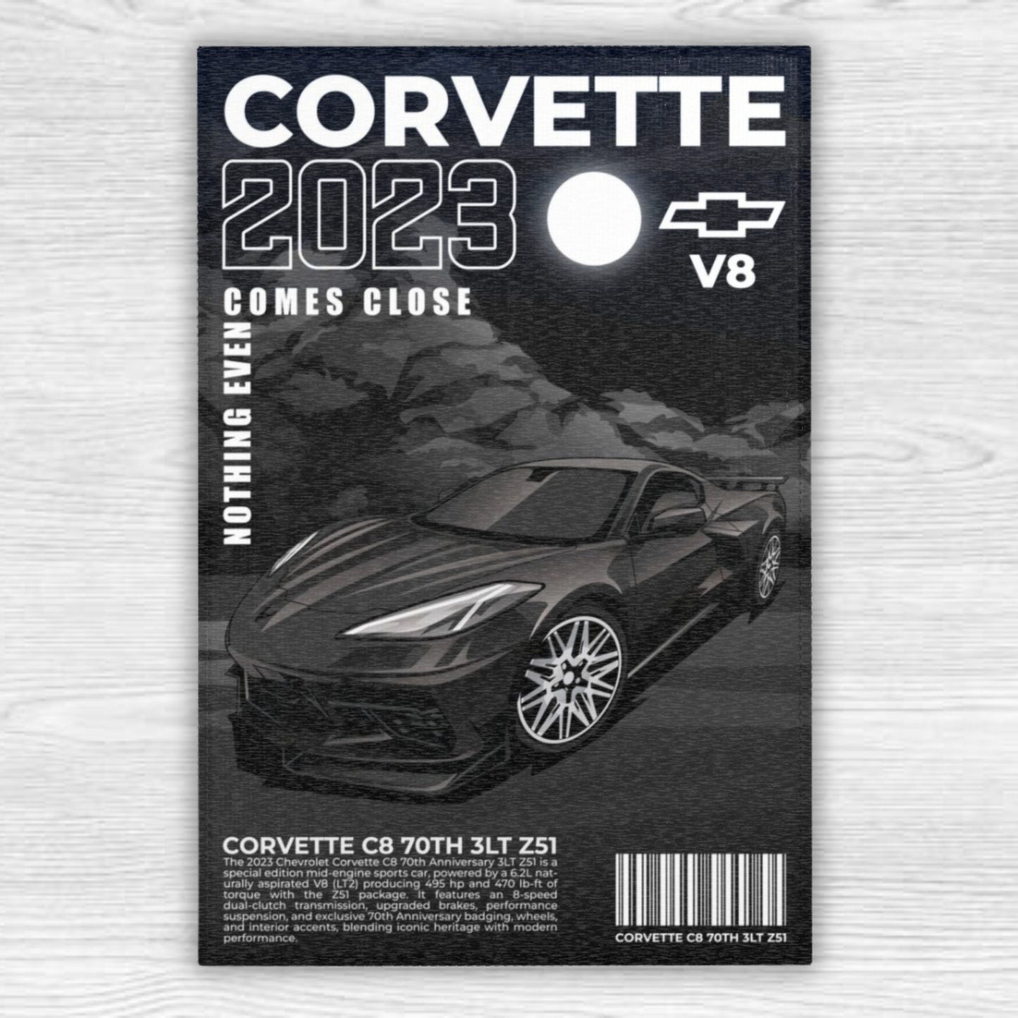 DriftMat C8 Rug (Blackout Edition)